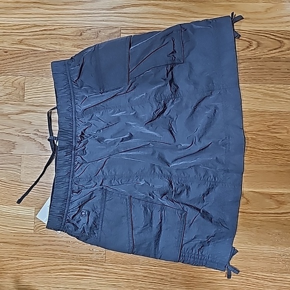 Lululemon Nylon Cargo Mini Skirt High Rise Mini Length Oil Grey Medium - Picture 11 of 13